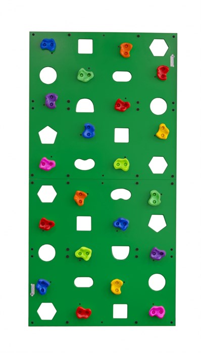 Скалодром пристенный 1000*2000 стандарт ЭЛЬБРУС (20 зацепов) Формула здоровья 64910