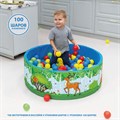 Сухой бассейн Romana «Зверята» 100 шариков 64570