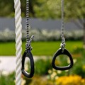 Детский спортивный комплекс для дачи ROMANA Космос. Тип качелей: гнездо (желтый/серый) 86011